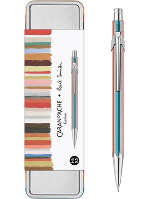 Caran D'Ache 849™ Paul Smith Gri Gümüş Mekanik 0.5 Uçlu Kurşun Kalem