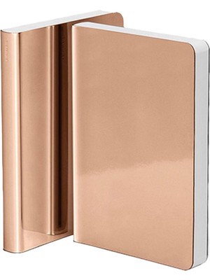 Nuuna S Shiny Starlet Copper Metalik Suni Deri Noktalı Defter