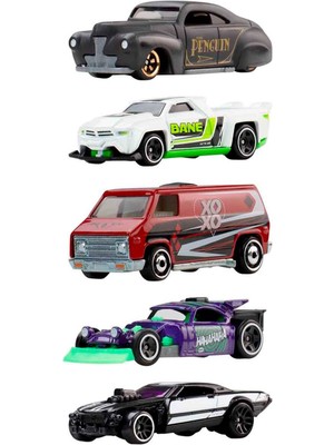 Hot Wheels Silver Serisi Batman Temalı Die Cast 5'li Araba Seti