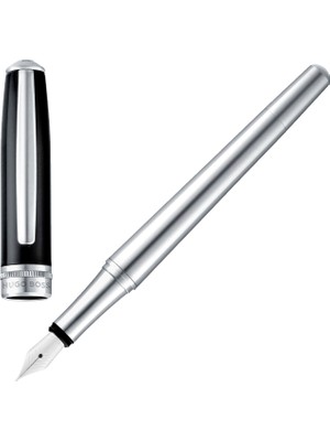 Hugo Boss Essential Classic Siyah Krom Metal Dolma Kalem