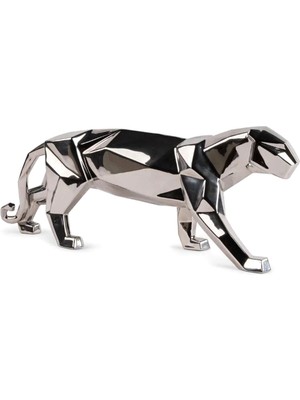 Lladro Panther Silver Porselen Heykel