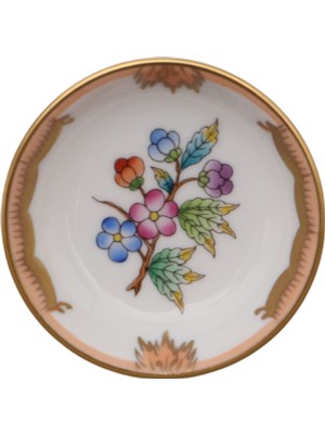 Herend Victoria Renkli Porselen Minik Tabak 7 cm