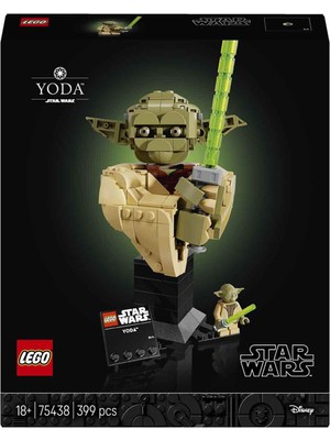LEGO Star Wars: Klonların Saldırısı Yoda Büstü 18+ Yaş 399 Parça Koleksiyonluk Model Yapı Oyuncağı 75438