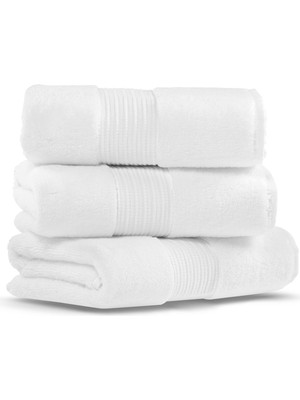 L’appartement Chicago Fibrosoft® White Pamuklu Tekli Banyo Havlusu 70 x 140 cm