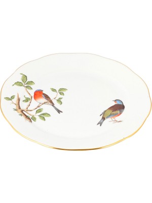 Herend Songbird Desenli Porselen Yemek Tabağı 26 cm