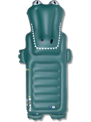 Swim Essentials Crocodile Yeşil 6+ Yaş Unisex Çocuk Şişme Deniz ve Havuz Yatağı 175 cm