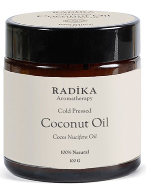 Radika Aromatherapy Hindistan Cevizi Yağı Organik Soğuk Sıkım Taşıyıcı Saç ve Vücut Bakım Yağ 100 gr