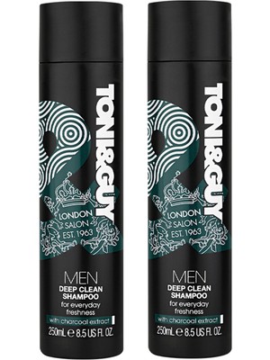 Toni&Guy Deep Clean Erkekler Için Yoğun Arındırıcı 2'li Şampuan Seti 250 ml