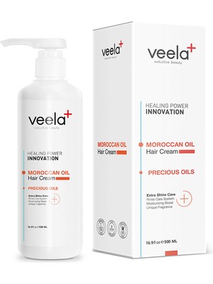 Veela Moroccan Oil Hair Cream Kuru Saçlar Için Nemlendirici ve Onarıcı Saç Bakım Kremi 500 ml