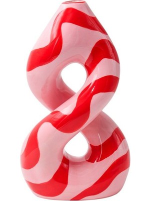 Que Rico Patricia Happy Waves El Boyaması Desenli Dolomit Vazo