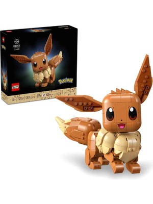 LEGO Pokémon Eevee 587 Parça 18+ Yaş Duruşu Ayarlanabilir Figür Içeren Yapı Oyuncağı 72151