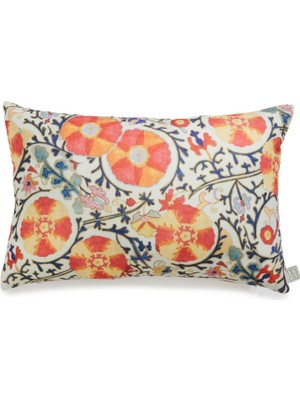 La Casa Antica Krem 60X40 cm Keten Dekoratif Yastık
