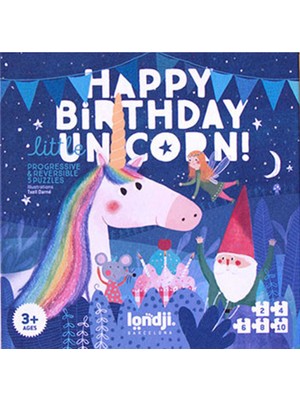 Londji Happy Birthday Unicorn Unisex Çocuk Puzzle