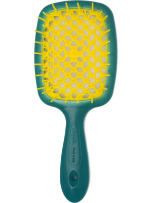 Janeke Superbrush Yeşil Sarı Saç Fırçası