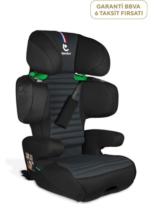 Renolux Renofix 2 Softness Isofix'li 15-36 kg Siyah Bebek Oto Koltuğu