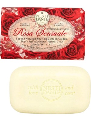 Nesti Dante Le Rose Sensuale Kırmızı Gül Suyu Özlü Nemlendirici Cilt Bakım Sabunu 150 gr