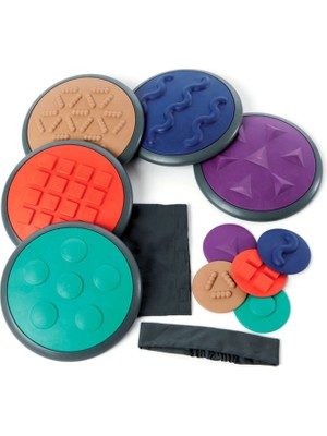 Gonge Taktil Diskler Oyuncak 5'li Dark Set