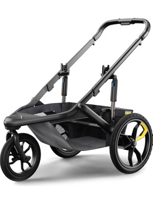 Veer Gear Jog Koyu Gri Üç Tekerlekli Bebek Arabası Şasesi