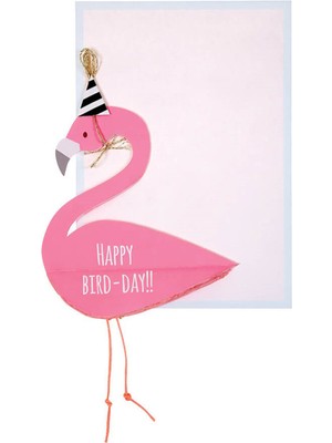 Meri Meri Flamingo Doğum Günü Tebrik Kartı