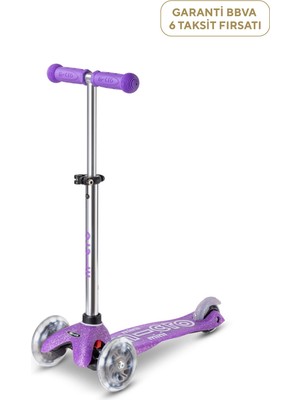Micro Mini Deluxe Fairy Glitter LED Işıklı 3 Tekerlekli 2-5 Yaş Çocuk Scooter