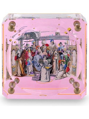 Astomeria Shakespeare Pembe Pleksi Kase - Küçük