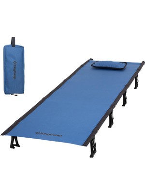 KingCamp Sequoia Ultralight Blue Black Metal Katlanır Kampet Portatif Yatak