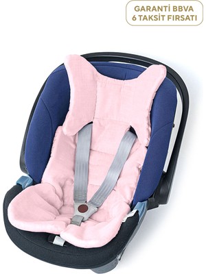 Deux Lapins %100 Pamuk Innocent Pink Kız Bebek Puset ve Oto Koltuk Minderi