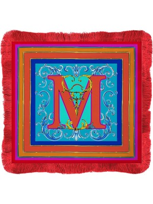 Baci Milano Ortigia M Harfli Pamuklu Amerikan Servisi 38 x 38 cm