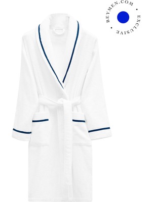 Valeron Trio Lacivert pamuklu Unisex Bornoz