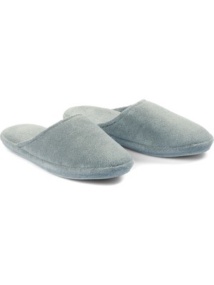 Olympia Mavi Unisex Havlu Terlik