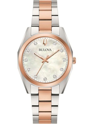 Bulova 98P207 Gri Rose Gold Çelik Kadın Kol Saati