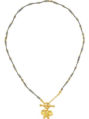 Michael's Vermeil Labradorite Kadın Gümüş Kolye