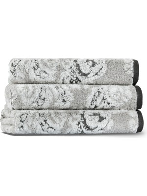 L’appartement Damask Aerocotton ® Ivory Fog Pamuklu Tekli Banyo Havlusu 76 x 142 cm