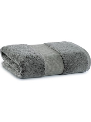 L’appartement Valencia Fibroluxe ® Dark Gray Bambu Tekli Yüz Havlusu 50 x 90 cm