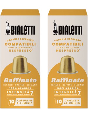 Bialetti Nespresso Uyumlu Raffinato 20'li Kapsül Kahve