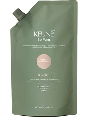 Keune So Pure Polish Parlaklık Veren Refill Saç Kremi 1000 ml