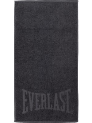 Everlast Antrasit Logolu Pamuklu Unisex Banyo Havlusu 70 x 150 cm