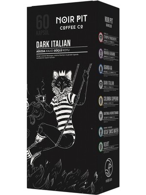 Noir Pit Coffee Co. Dark Italian Kapsül Kahve 60 Adet
