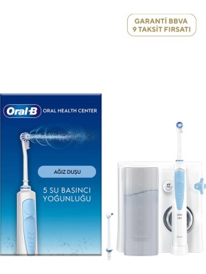 Oral-B Ağız Sağlığı Merkezi Ağız Duşu ve 1 Oxyjet Başlığı + 1 Waterjet Başlığı