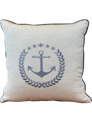 Aeris Sunbrella Anchor Açık Gri 45X45 Dekoratif Yastık