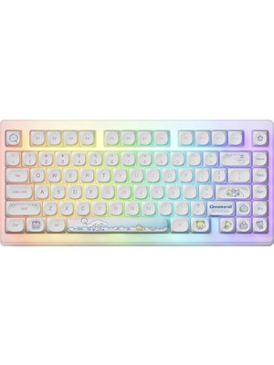 Akko x Cinnamoroll Acr TOP75B Özel Seri V3 Piano Pro Switch Rgb Kablosuz Hotswap Mekanik Gaming Klavye