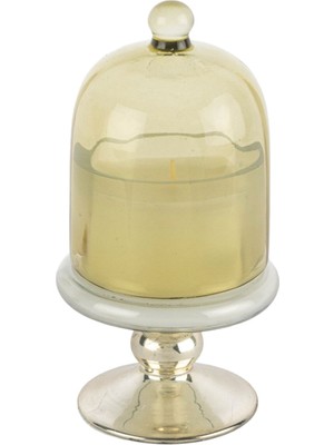 Mikasa Moor Gümüş Yeşil Kapaklı Bergamot Cam Mum
