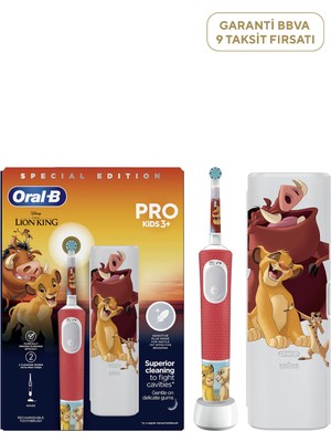 Oral-B Vitality Pro Lion King Özel Seri Çocuklar Için Şarj Edilebilir Diş Fırçası