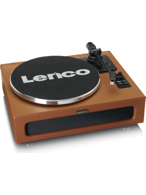 Lenco LS-430BN Kahverengi Dahili Hoparlörlü Bluetooth Pikap