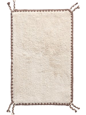 İrya Vina Açık Bej Bambu Banyo Paspası 50 x 80 cm