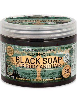 Natura Siberica Geleneksel Siyah Vücut ve Saç Sabunu 500 ml