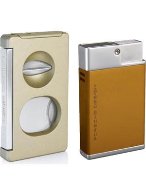Porsche Design P3631/26 Kahve Puro Çakmak ve Kesici Seti