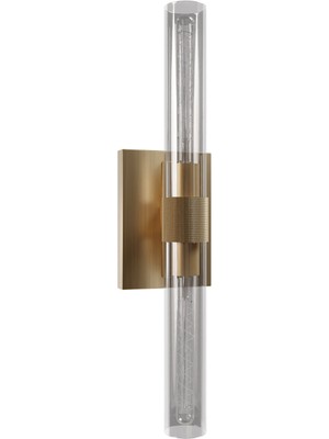 Atolye Store Ohio Pirinç Eskitme Çift Cam Metal Aplik