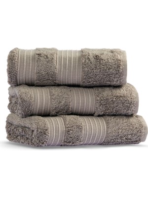 L’appartement London Warm Gray Bambu Tekli Yüz Havlusu 50 x 90 cm