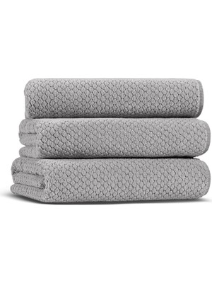 L’appartement Punto Havlu Fibrosoft ® Light Gray Pamuklu Tekli El Havlusu 30 x 40 cm